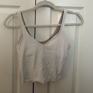 White Lulu Align Tank Top